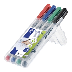 Staedtler Marker Lumocolor Non-P 0,6mm sortiert (4 Stück)